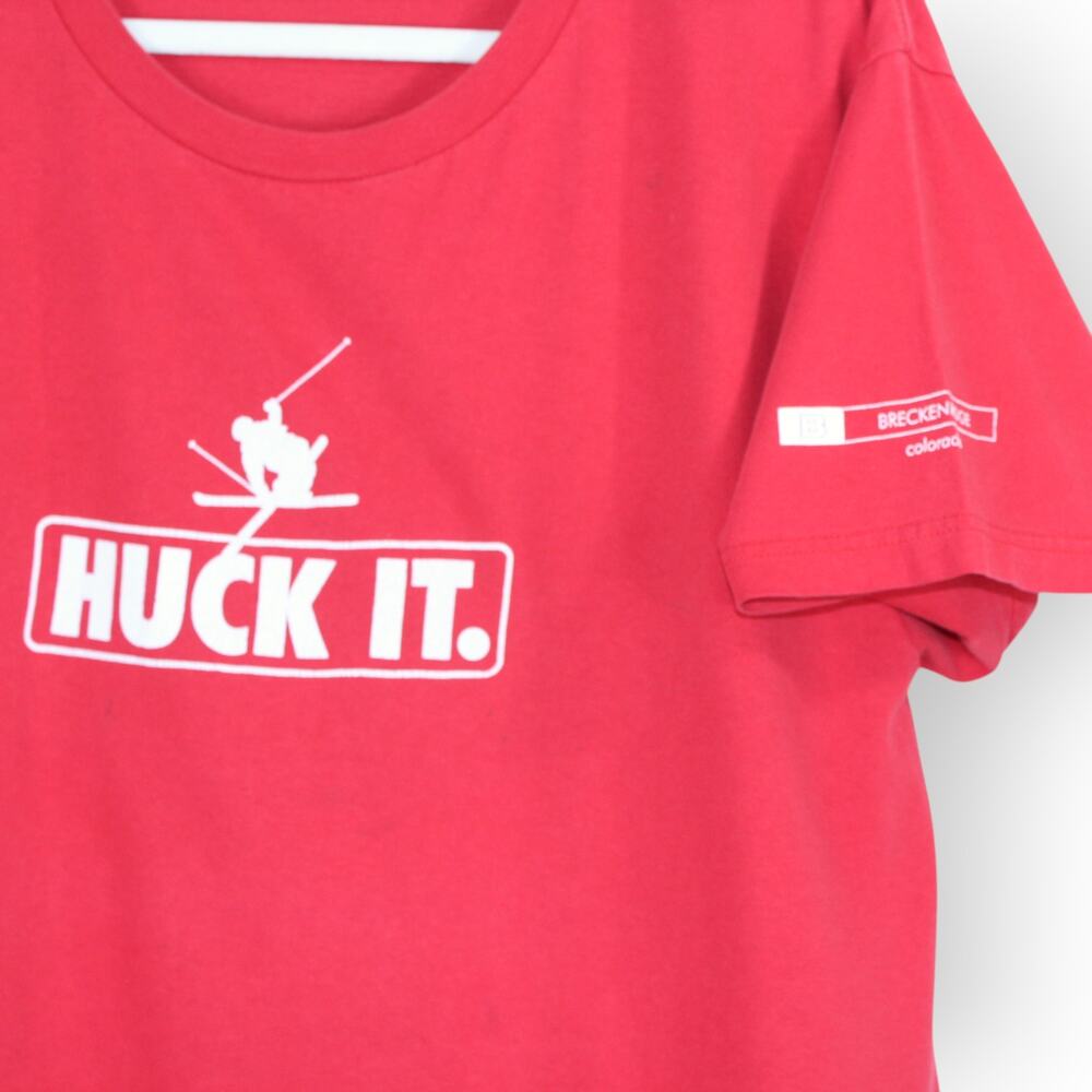 HUCK IT. Breckenridge Colorado T-Shirt L/XL flaws!